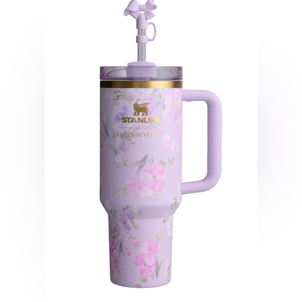 Purple 40 oz quencher love shack fancy Stanley